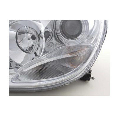 Faros Delanteros Set Angel Eyes Mercedes-Benz Clase S Modelo W220  02-05, Cromado Fk Automotive