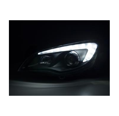 Faros Opel Astra J 5-Puertas Bj. 2009-2012 Negro Asien-Modell Fk Automotive