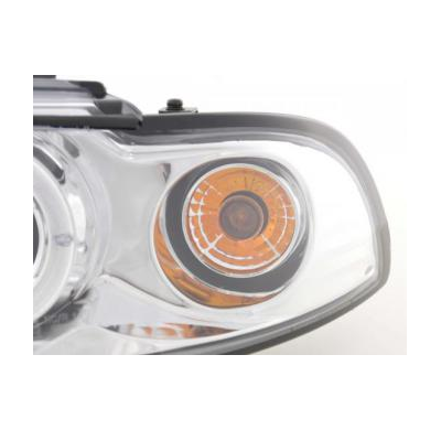 Faros Delanteros Set Angel Eyes Audi A4 Modelo B5  95-99 Cromado Fk Automotive