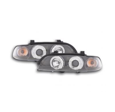 Faros Delanteros Set Angel Eyes Bmw Serie 5 Modelo E39  95-00 Negro Fk Automotive