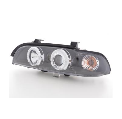 Faros Delanteros Set Angel Eyes Bmw Serie 5 Modelo E39  95-00 Negro Fk Automotive