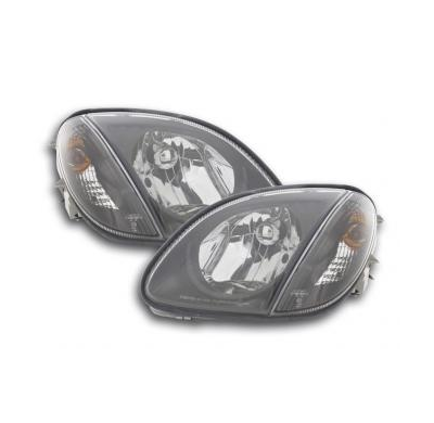 Faros Delanteros Set Angel Eyes Mercedes-Benz Slk Modelo 170, Negro Fk Automotive