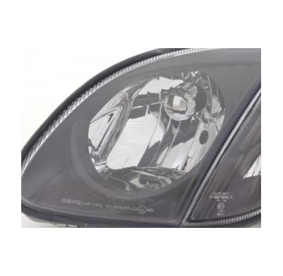 Faros Delanteros Set Angel Eyes Mercedes-Benz Slk Modelo 170, Negro Fk Automotive