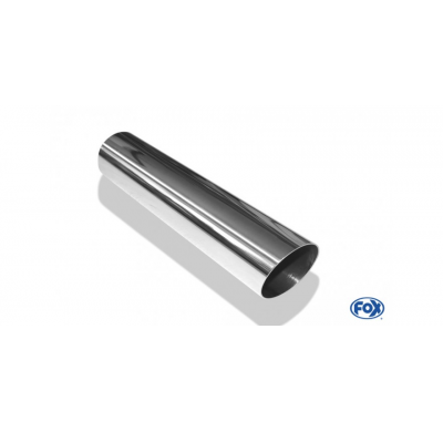 Cola de escape para soldar 14 &#216; 63 mm / lenght: 300 mm - round / sharp-edged / 15° slant / without absorber