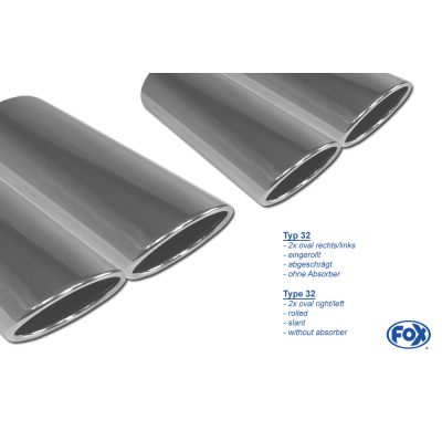 Escape FOX VW Golf VII R - 4-Motion Facelift Escape Final Duplex - 2x115x85 44 dch/izq