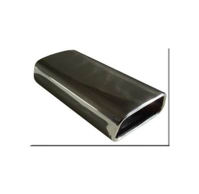 Cola de escape para soldar 60 145x65 mm / lenght: 270 mm - trapeze / rolled / 20° bent down