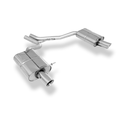 Silenciador final derecho/izquierdo para Audi A4 Tipo B6 - 1x90 tipo 25 derecho Fox exhaust