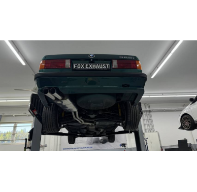 Silenciador final M-Technik para BMW E30 320i/325i - 2x76 tipo 14 Fox exhaust