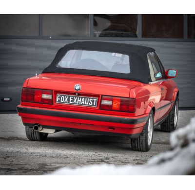 Silenciador final para BMW E30 316i/318i Limousine/Cabrio - 1x80 ty Fox exhaust