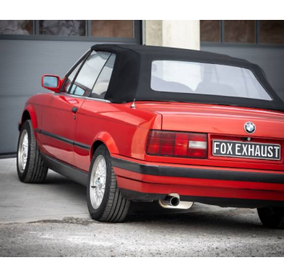 Silenciador final para BMW E30 316i/318i Limousine/Cabrio - 1x80 ty Fox exhaust
