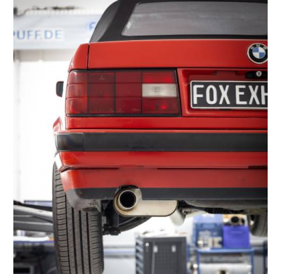 Silenciador final para BMW E30 316i/318i Limousine/Cabrio - 1x80 ty Fox exhaust