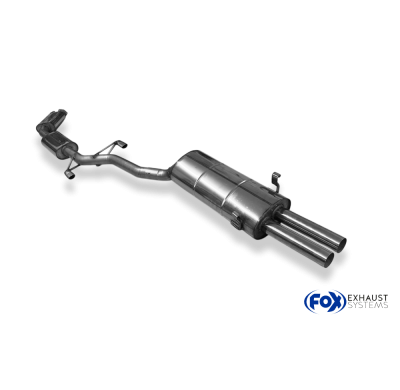 BMW E23 728i Silenciador final (medio y delantero) - 2x63 Tipo 14 Fox exhaust