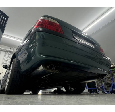 Silenciador final derecho/izquierdo para BMW E38 730i/ 735i/ 740i - 2x63 ty Fox exhaust