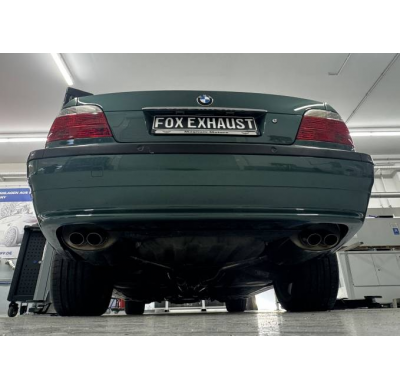 Silenciador final derecho/izquierdo para BMW E38 730i/ 735i/ 740i - 2x63 ty Fox exhaust