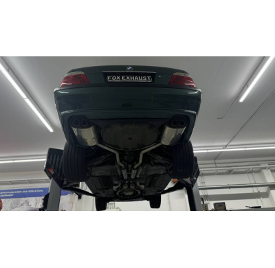 Silenciador final derecho/izquierdo para BMW E38 730i/ 735i/ 740i - 2x63 ty Fox exhaust