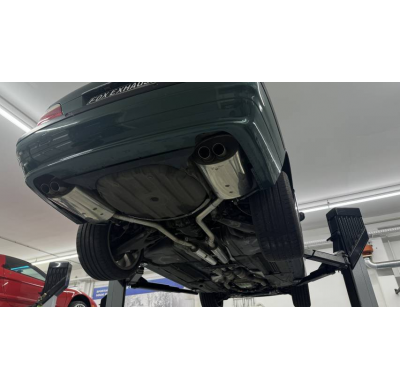 Silenciador final derecho/izquierdo para BMW E38 730i/ 735i/ 740i - 2x63 ty Fox exhaust