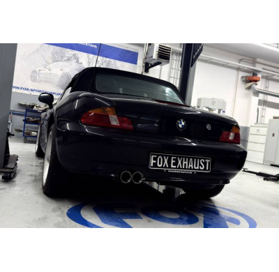 BMW Z3 Roadster y Coupé - Silenciador trasero E36 - 2x80 Tipo 24 Fox exhaust