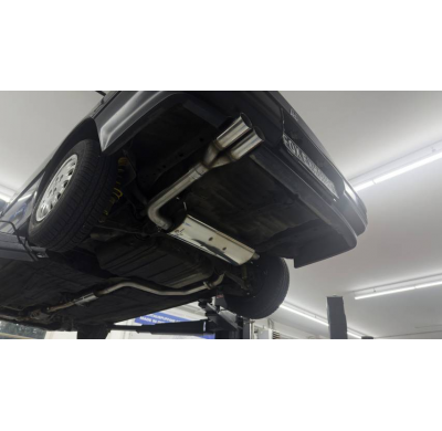 Honda Civic 4 - ED3 Silenciador trasero transversal y silenciador delantero - 2x70 Tipo 10 izquierdo Fox exhaust