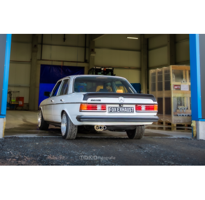 Mercedes W123/S123 - 4 cilindros. Sistema parcial desde el catalizador. Fox exhaust