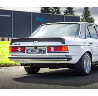 Mercedes W123/S123 - 4 cilindros. Sistema parcial desde el catalizador. Fox exhaust