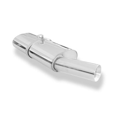 Silenciador final Opel Kadett E-CC Ø63,5 mm - 1x90 tipo 24 Fox exhaust
