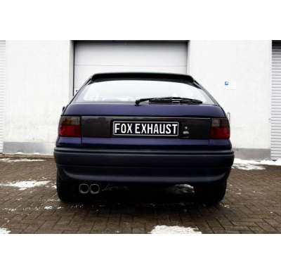 Silenciador trasero Opel Astra F-CC, suspensión de 1 punto - 2x78x75 Tipo 73 Fox exhaust