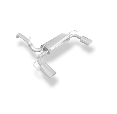 Opel Adam S Silenciador final cruzado - salida derecha/izquierda - 1x90 ty Fox exhaust