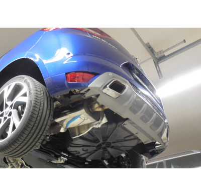 Renault Megane IV GT silenciador final y delantero - 1x50 tipo 10 Fox exhaust