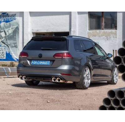 VW Golf VII Variant R - 4-Motion Trasero y Presilenciador - 2x100 Tipo 29 derecha / izquierda Fox exhaust