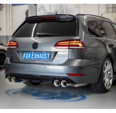VW Golf VII Variant R - 4-Motion Trasero y Presilenciador - 2x100 Tipo 29 derecha / izquierda Fox exhaust
