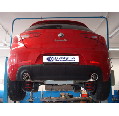 Escape FOX Alfa Romeo Giulietta - 940 escape final cross salida duplex - 1x100 16 duplex