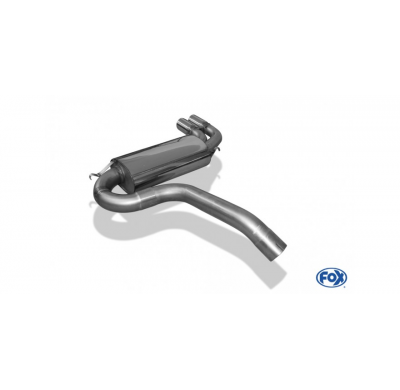 Escape FOX Audi Urquattro escape final Ø76mm - 2x76 Typ 14