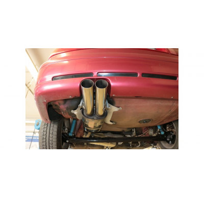 Audi 80/90 - Typ 89, B3 Limousine/ Coupe/ 80 B4 - Escape deportivo Cabrio para modelos con parachoques especial (ver foto) - 2x7