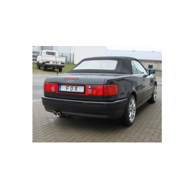 Escape FOX Audi 80 B4 - Cabrio escape final for serial escape central/escape delantero - 2x76 10