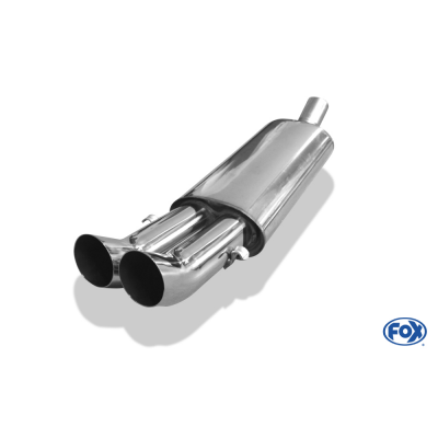 Escape FOX Audi 80 B4 - Cabrio escape final for serial escape central/escape delantero - 2x76 10