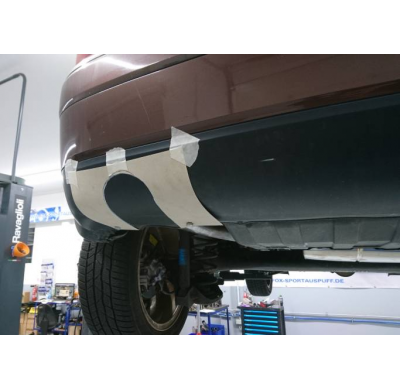 Audi A2 - 1,4l TDI 55/66kW - Depósito de 42l Sistema de combustible a medio utilizar desde el catalizador. Fox exhaust