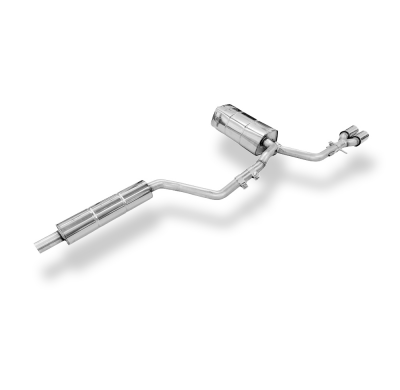 Audi A2 - 1.4l - Sistema de depósito de 34l (medio) desde catalizador - 2x80 tipo 1 Fox exhaust