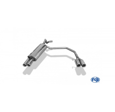 Escape FOX VW Golf IV escape final salida duplex - 2x76 13 duplex