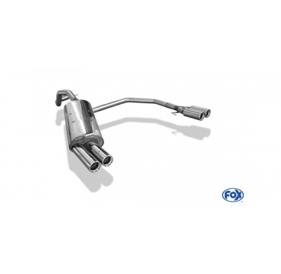 Escape FOX VW Golf IV escape final salida duplex - 2x76 13 duplex