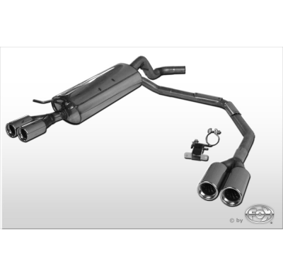 Escape FOX Audi A3 8L escape final salida duplex &#216;63,5mm - 2x76 13 duplex