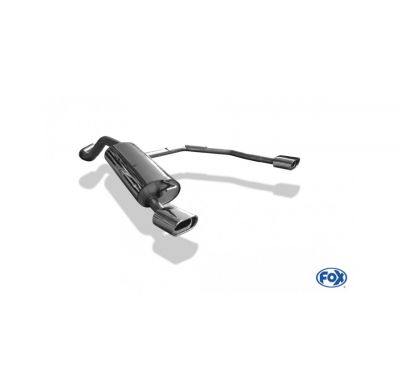 Escape FOX VW Golf IV escape final salida duplex &#216;63,5mm - 135x80 53 duplex