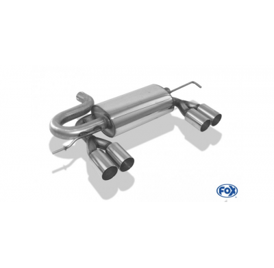 Escape FOX Audi S3 8L escape final salida duplex &#216; 63,5mm - 2x80 10 duplex