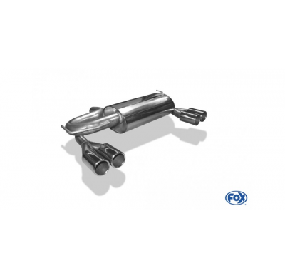 Escape FOX Audi A3 8L quattro escape final salida duplex Ø 63,5mm - 2x76 12 duplex