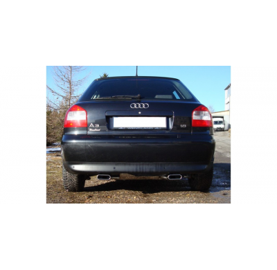 Escape FOX Audi A3 8L quattro escape final salida duplex &#216; 63,5mm - 130x50 52 duplex