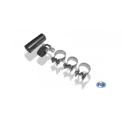 Escape FOX Audi A3 8L quattro escape final salida duplex Ø 63,5mm - 130x50 52 duplex