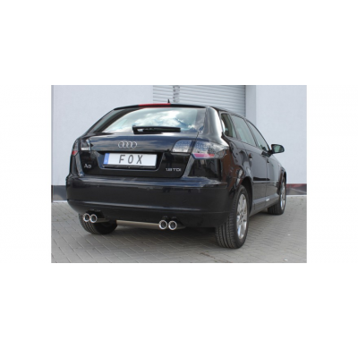 Escape FOX Audi A3 8P Sportback escape final salida duplex - 2x76 13 duplex