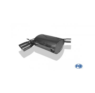 Escape FOX Audi A3 type 8P quattro escape final Ø70mm - 2x90 type 17