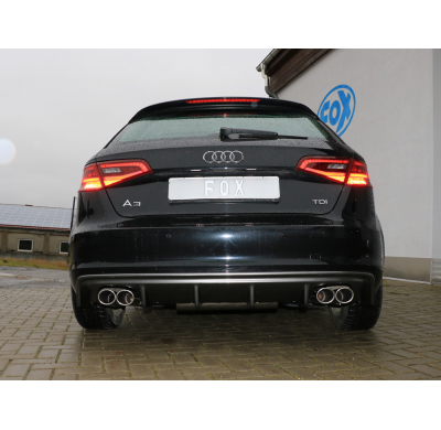 Escape FOX Audi A3 - 8V Sportback escape final salida duplex - 2x88x74 32 duplex