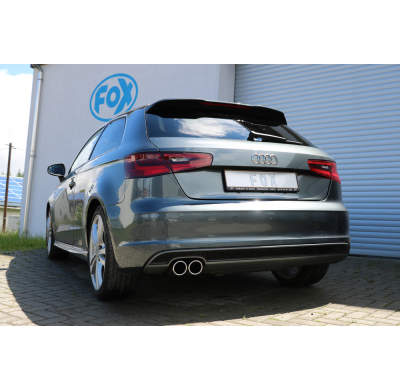 Escape FOX Audi A3 - 8V 3-puertas - S-Line escape final - 2x80 16