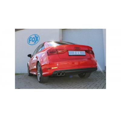 Audi A3 - 8V Sedan "con S-Line o S3 parachoques" Escape trasero FOX - 2x80 tipo 16